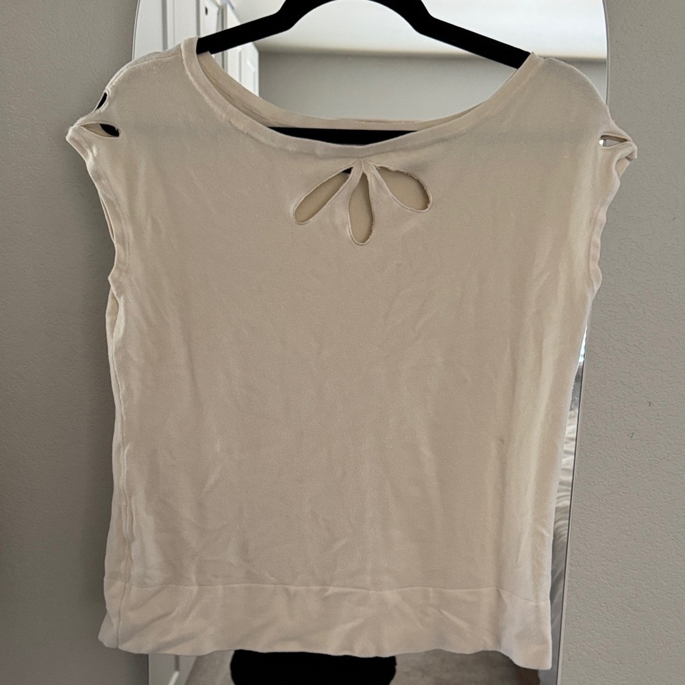 Elegant Cream Women's Top